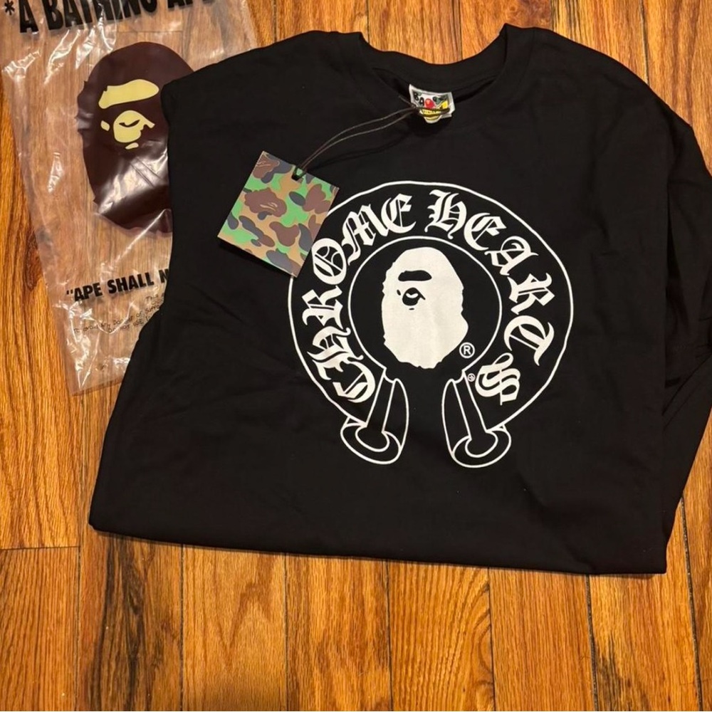 Chrome Hearts Kids Black Long Sleeve Tee